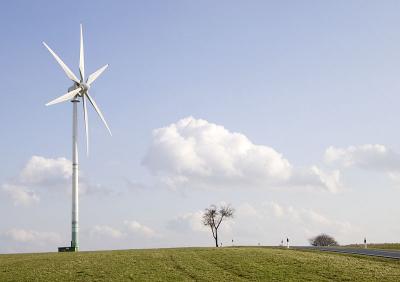 Windmill with landscape