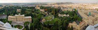 Vatican City seen from St. Peter's Basilica