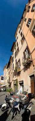 Bikes and house fronts at Campo de Fiori