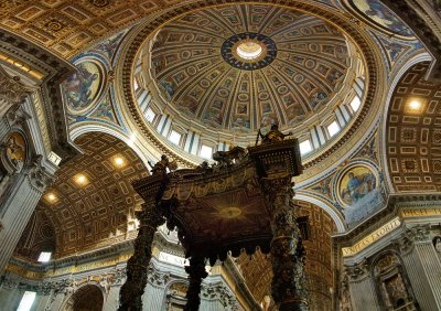 Rome - Inside of St. Peter's Basilica