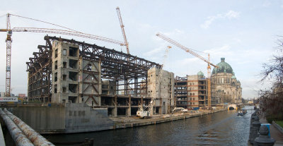 Remains of the Palast der Republik (Palace of the Republic) November 2007