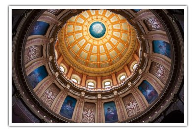 jan 15 ceiling of the Michigan Capital dome.