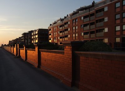 Suburban sunset