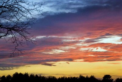 Sunset at Hilltop, Brentwood, NH.