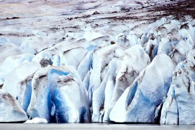 Glacier Front, Mendenhall Glacier, Juneau, Alaska.