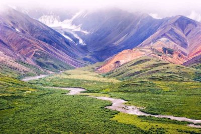 At Kodachrome Pass, Denali National Park, Alaska.