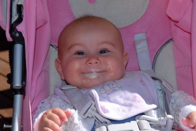 Hannah as usual when eating.JPG