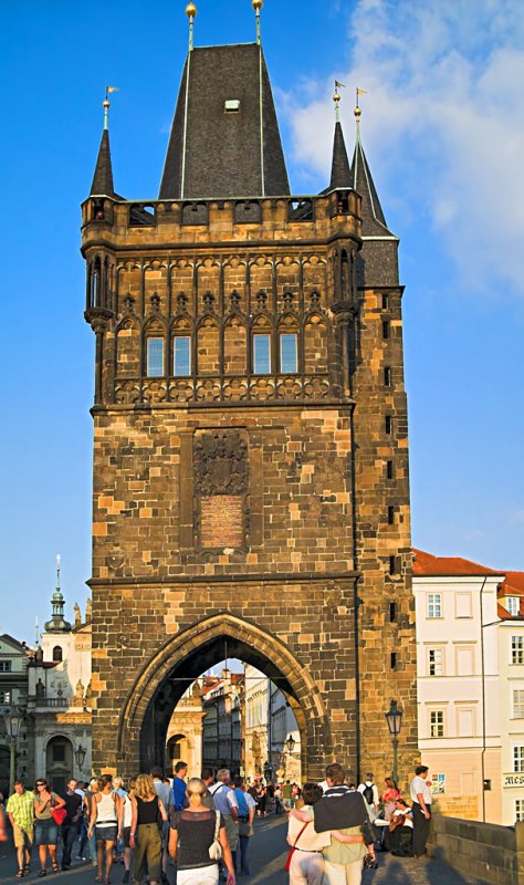 The eastern tower, in late evening light