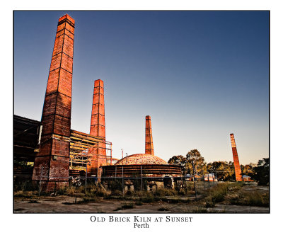 Old Brick Kilns at Sunset