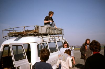 Dave on the roofbox