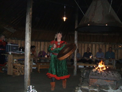 Entertainment while we ate our reindeer stew