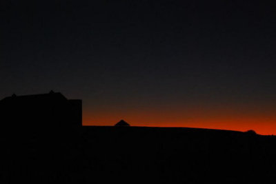September 10th. sunset and barn