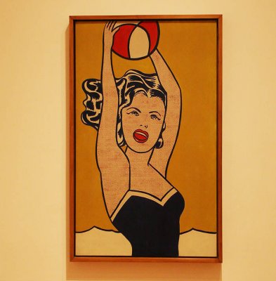 Roy Lichtenstein : Girl with Ball - 1961