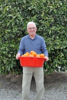 Barry showing off Tangelo Crop