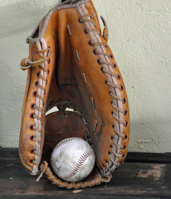 baseball and glove