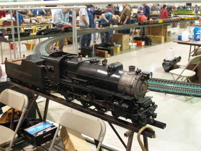 A PRR G5s 4-6-0 in 1 Scale made by Wayne Godshall.