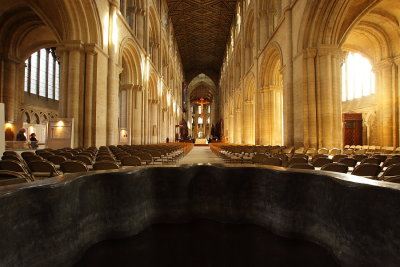 Inside Peterborough Cathedral