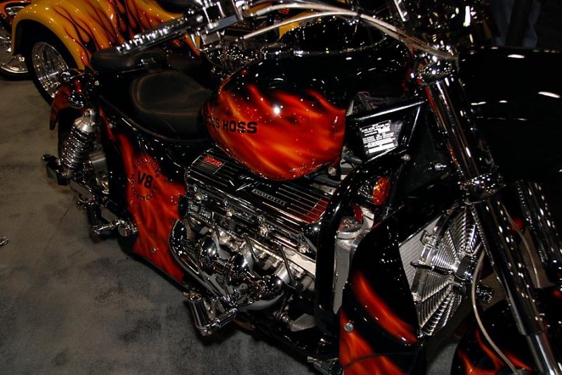 Motorcycle w/ 502 big block Chevy!