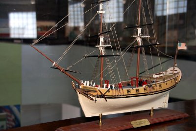 Model inside Maritime Museum