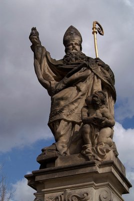 Statue of St Adalbert Charles Bridge Prague