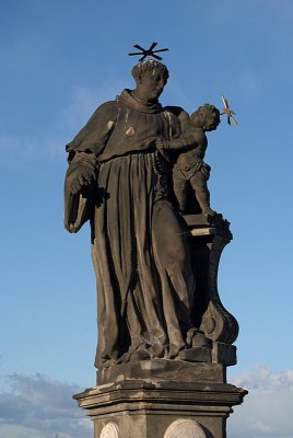 Statue on Charles Bridge Prague