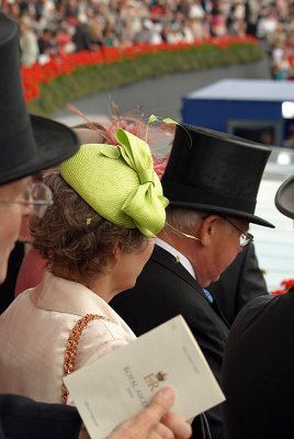 Green Hat & Top Hats Royal Ascot