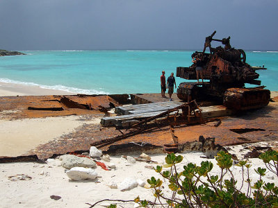 Rusting Barges on the Beach Middle Caicos 14