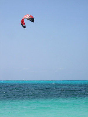 Paragliding over Grace Bay 03