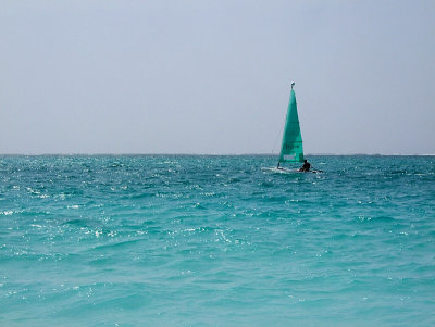 Sailing in Grace Bay