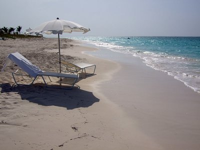 Sun Loungers on Grace Bay Beach 08