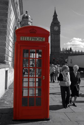 Phone Box  Big Ben - Colour Composite