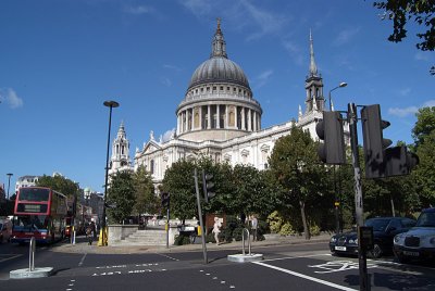 St Pauls Cathedral from across the Road