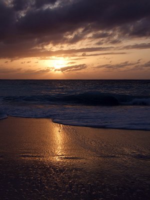 Sunset from Grace Bay Beach 02