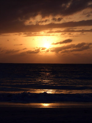 Sunset from Grace Bay Beach 09