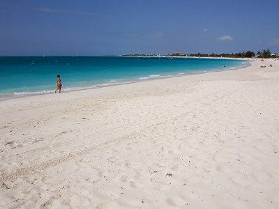 Walking on Grace Bay Beach 03