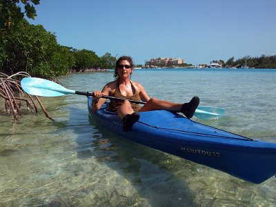 Kayaking around Providenciales
