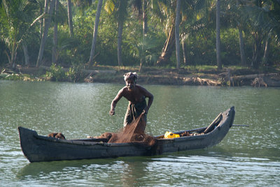Fisherman in Boat