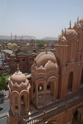 Across Jaipur from Hawa Mahal