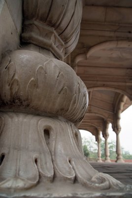 Foot of a Post - Red Fort