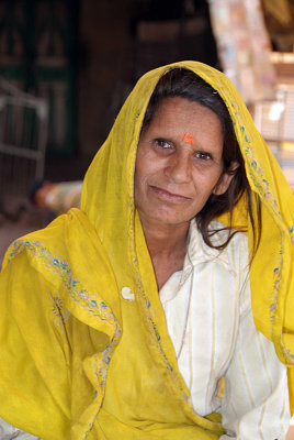 Lady by the Temple