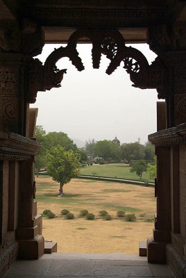 Looking out from the Temple