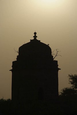 Silhouetted Temple