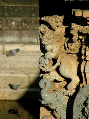 Carvings and Pigeons