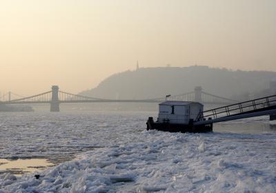 icy Danube