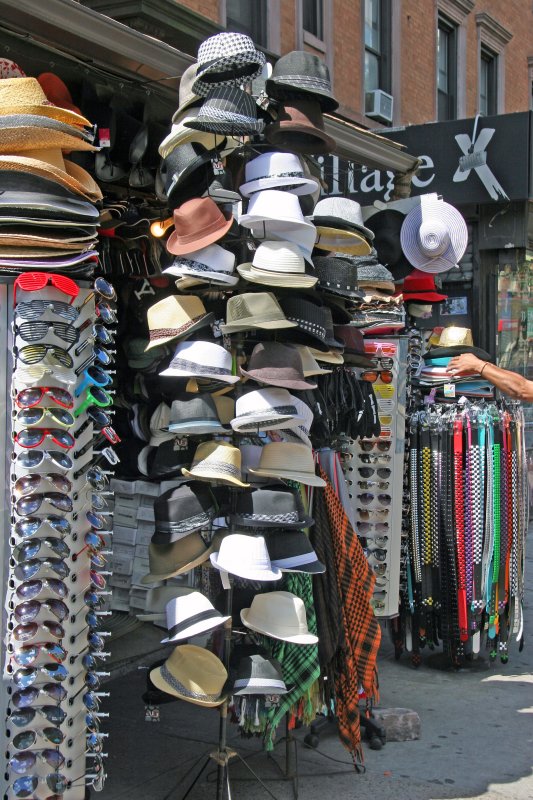 Gem Spa Hats at Corner Street Market at 2nd Avenue