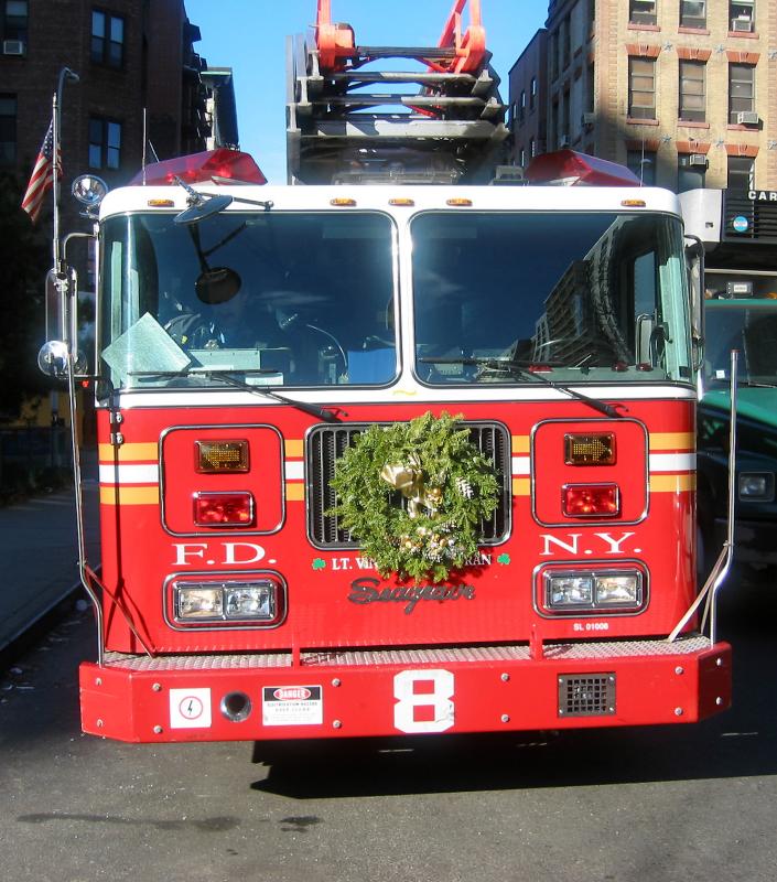 NY Fire Department Engine 8 Crew at Morton Williams Grocery Store