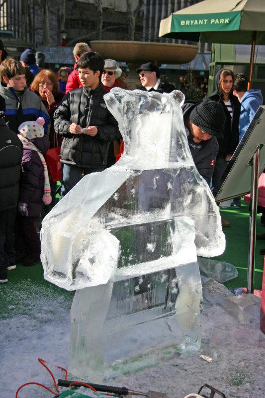 Ice Sculpture in the Works