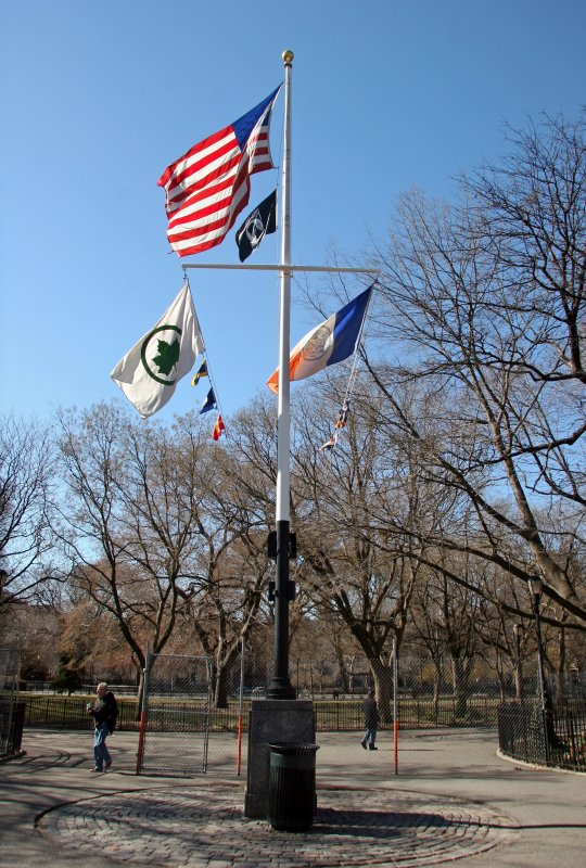 Flags at the Park Administrative Center