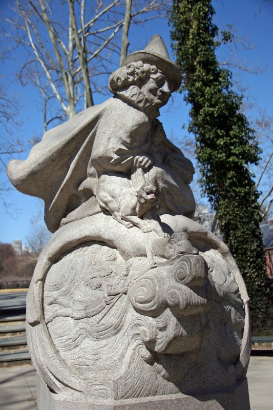 Mother Goose Statue at the Entrance to Rumsey Play Field