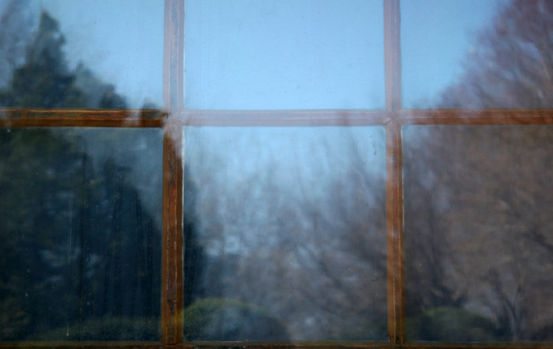 Swedish Cottage Window Reflections